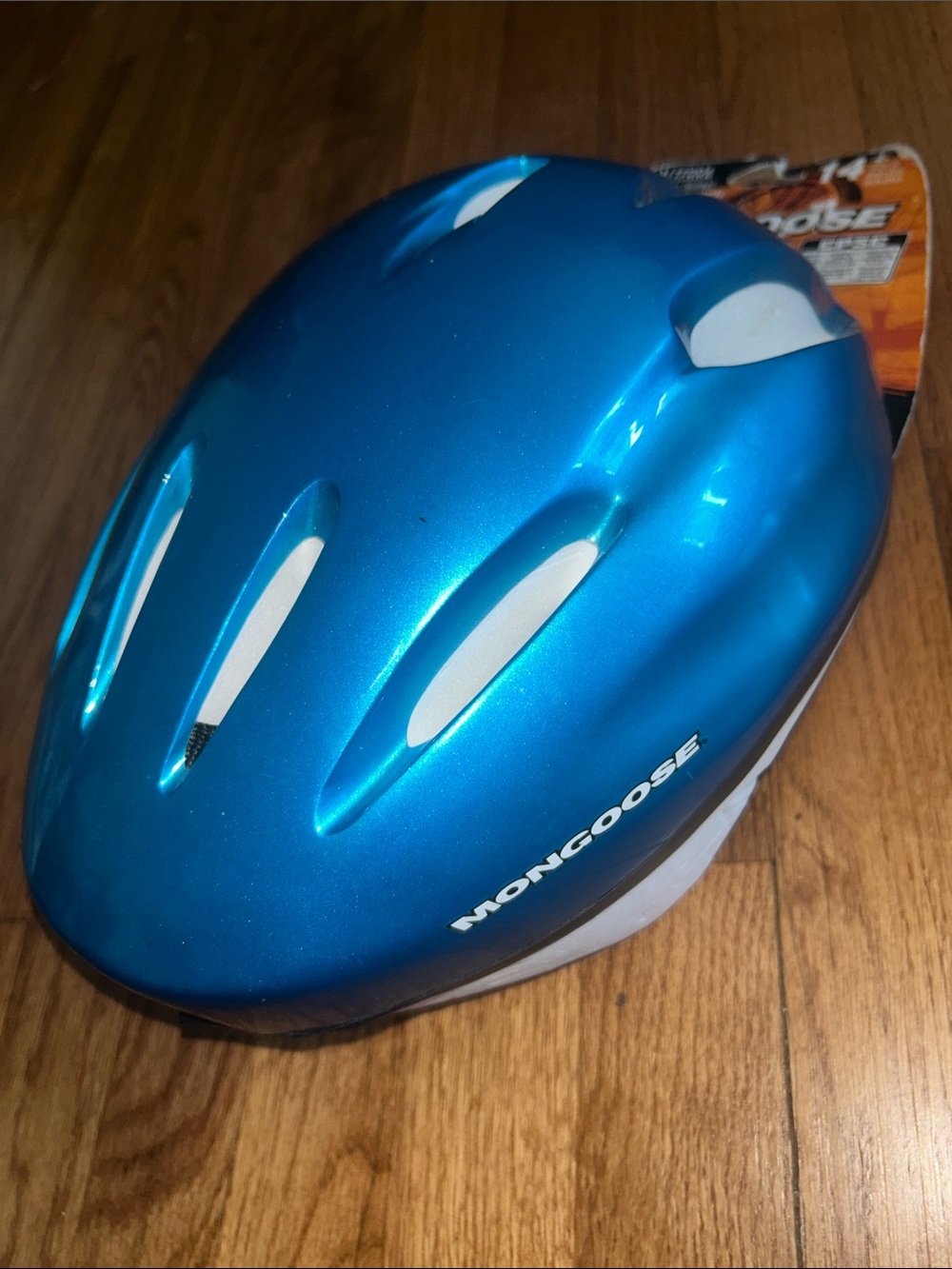 Mongoose Youth Bike Helmet in Metallic Blue NWT